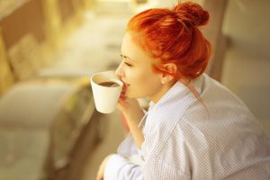 girl with taking coffee girl with taking coffee